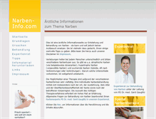 Tablet Screenshot of narben-info.com